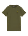 Jongens Plain T-shirt van Lyle & Scott in de kleur X848 Deep Depths in maat 170-176.