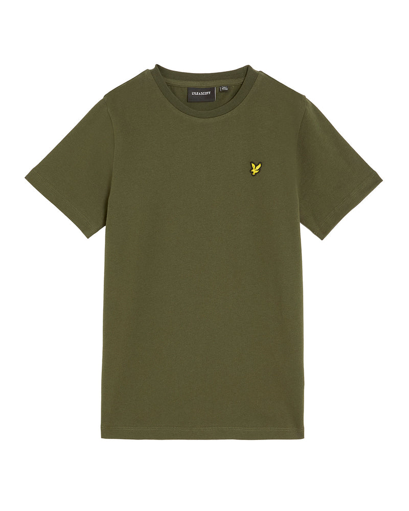 Jongens Plain T-shirt van Lyle & Scott in de kleur X848 Deep Depths in maat 170-176.