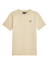 Jongens Plain T-shirt van Lyle & Scott in de kleur Z151 Stone in maat 170-176.