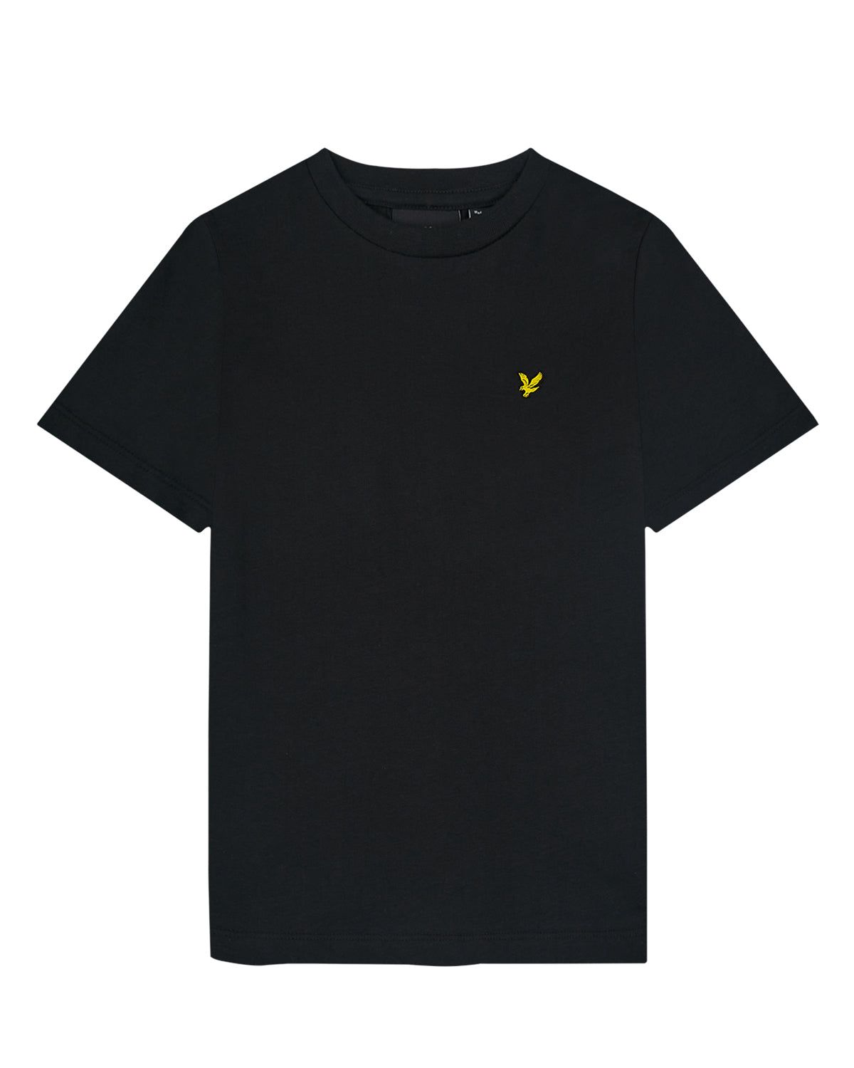 Jongens Plain T-shirt van Lyle & Scott in de kleur Z865 Jet Black in maat 170-176.