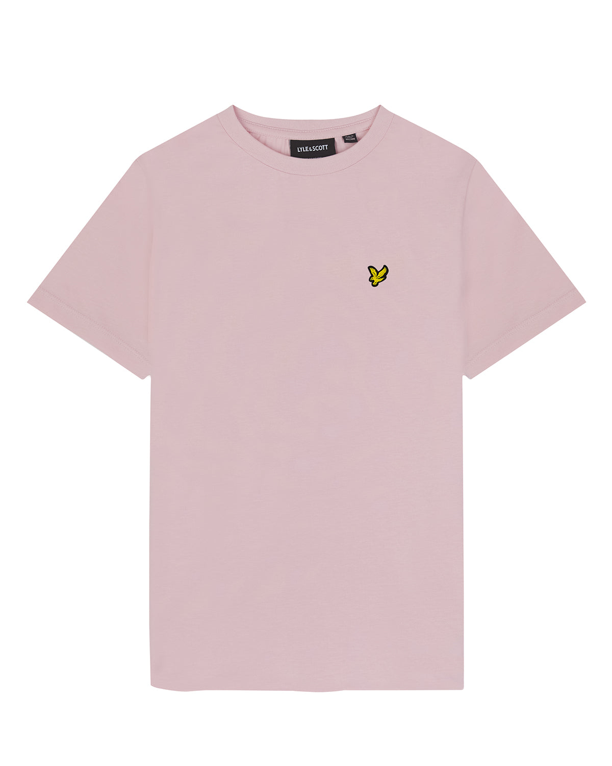 Jongens Plain T-shirt van Lyle & Scott in de kleur Light Pink in maat 170-176.