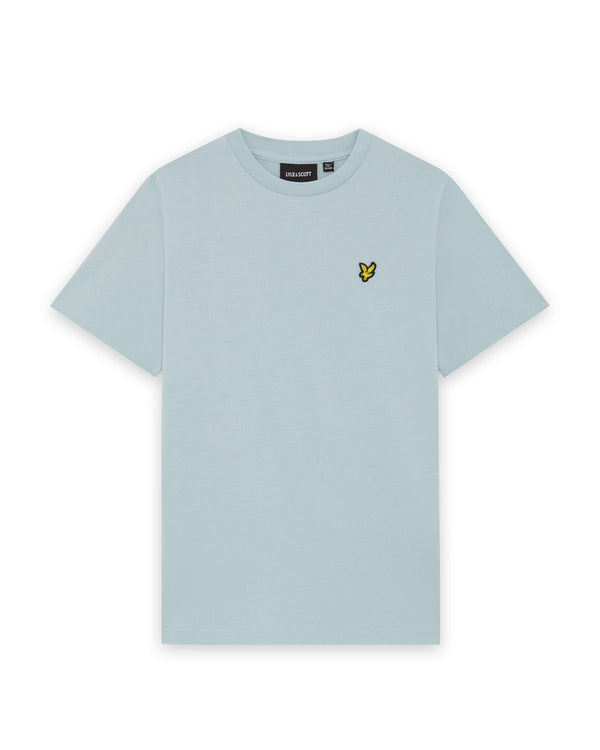 Jongens Plain T-shirt van Lyle & Scott in de kleur Opal Blue in maat 170-176.