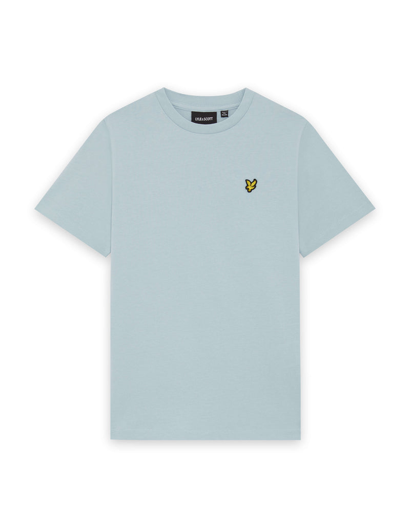 Jongens Plain T-shirt van Lyle & Scott in de kleur Opal Blue in maat 170-176.