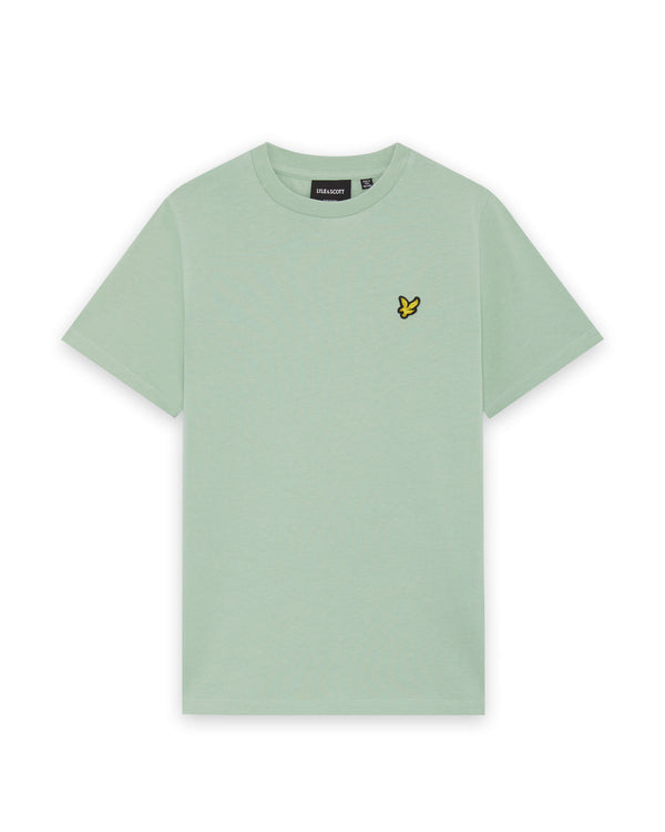 Jongens Plain T-shirt van Lyle & Scott in de kleur Turquoise Shadow in maat 170-176.