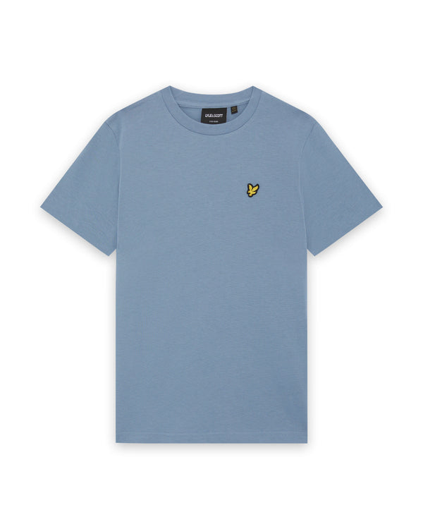 Jongens Plain T-shirt van Lyle & Scott in de kleur X542 Power Blue in maat 170-176.
