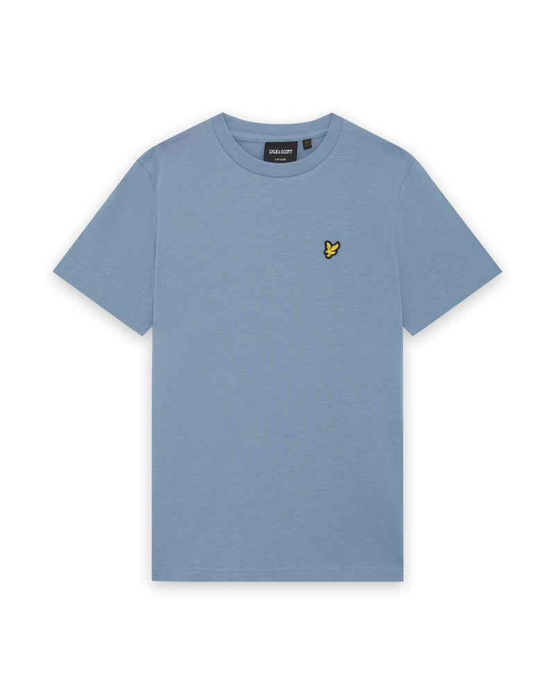 Jongens Plain T-shirt van Lyle & Scott in de kleur X542 Power Blue in maat 170-176.