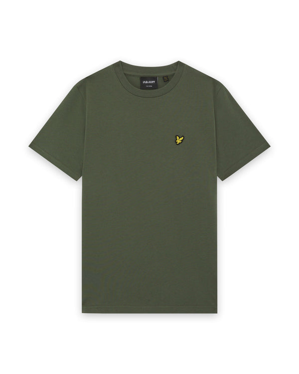 Jongens Plain T-shirt van Lyle & Scott in de kleur X848 Deep Depths in maat 170-176.