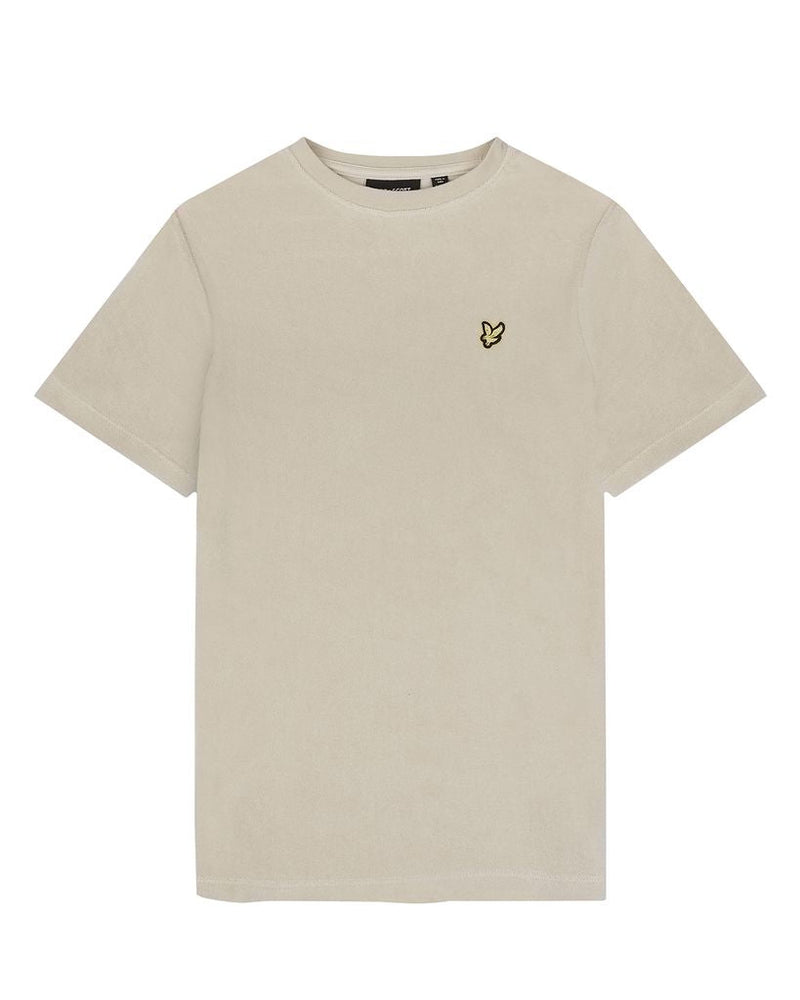 Jongens Towelling T-shirt van Lyle & Scott in de kleur Cove in maat 170-176.