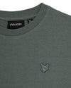 Jongens Linen T-shirt van Lyle & Scott in de kleur X583 Green Mercurial in maat 170-176.