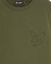 Jongens Embossed Eagle  T-shirt van Lyle & Scott in de kleur X848 Deep Depths in maat 170-176.