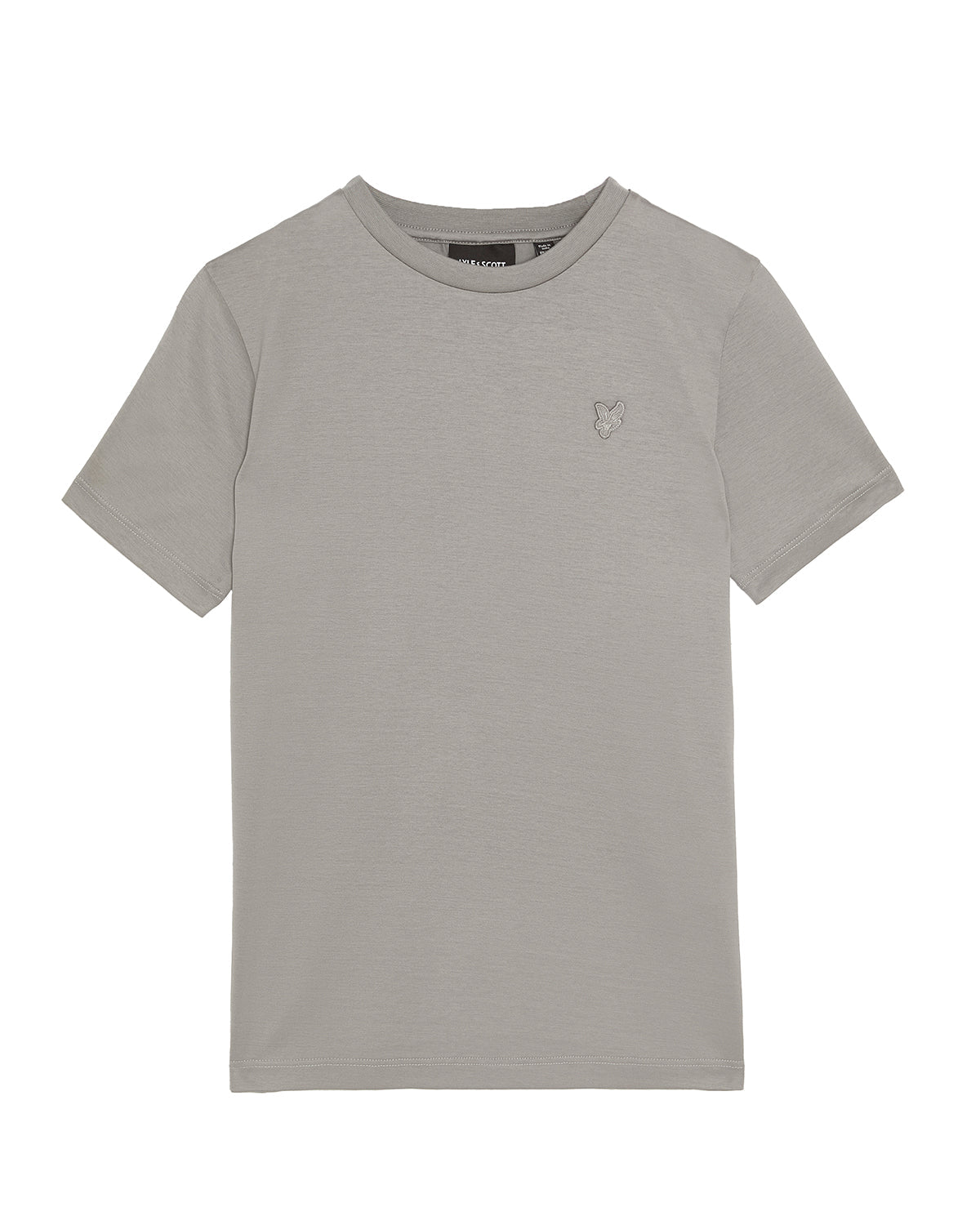Jongens Tonal T-shirt van Lyle & Scott in de kleur X852 Sharkskin in maat 170-176.