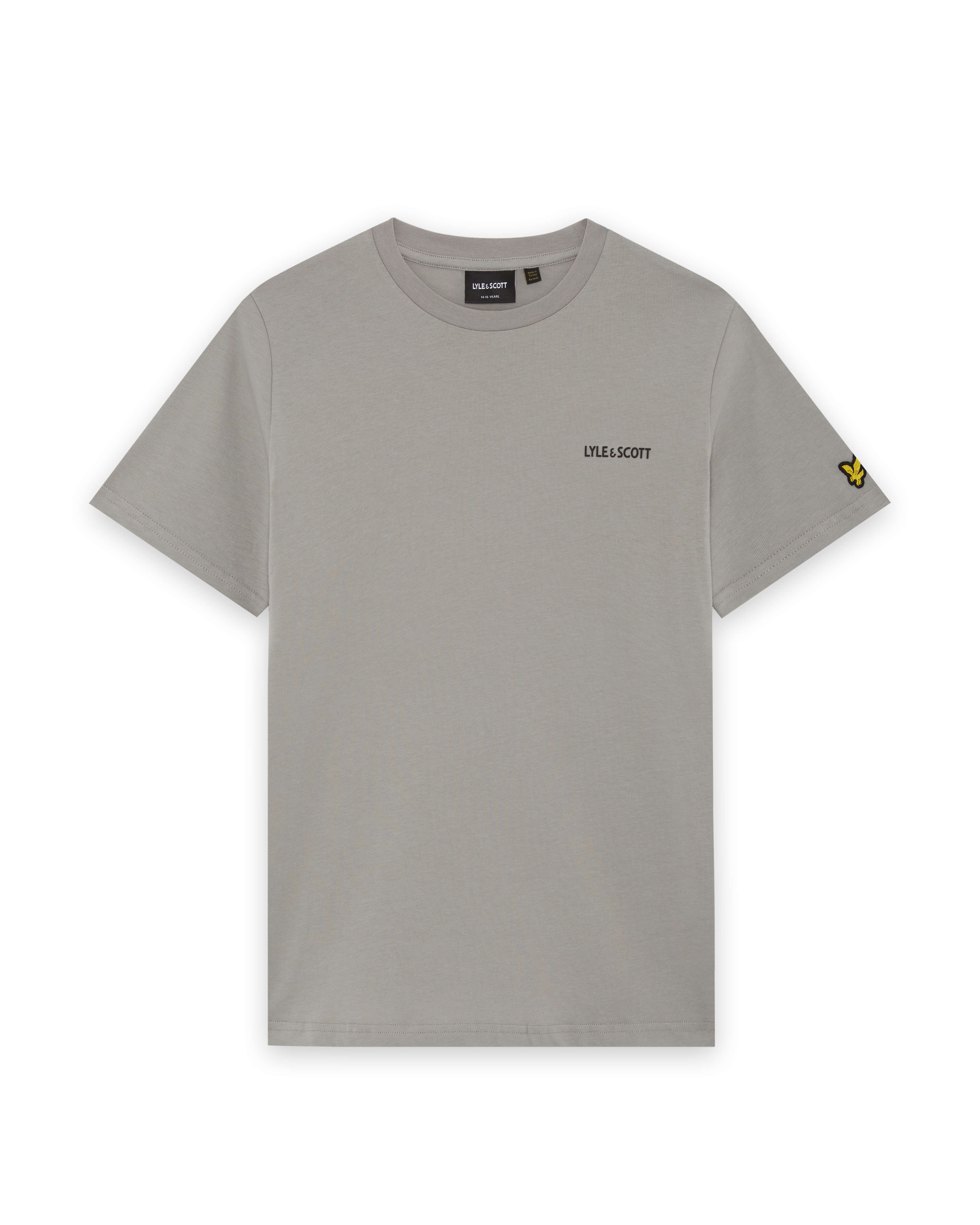 Jongens Logo Print T-shirt van  in de kleur Cold Grey in maat 170-176.