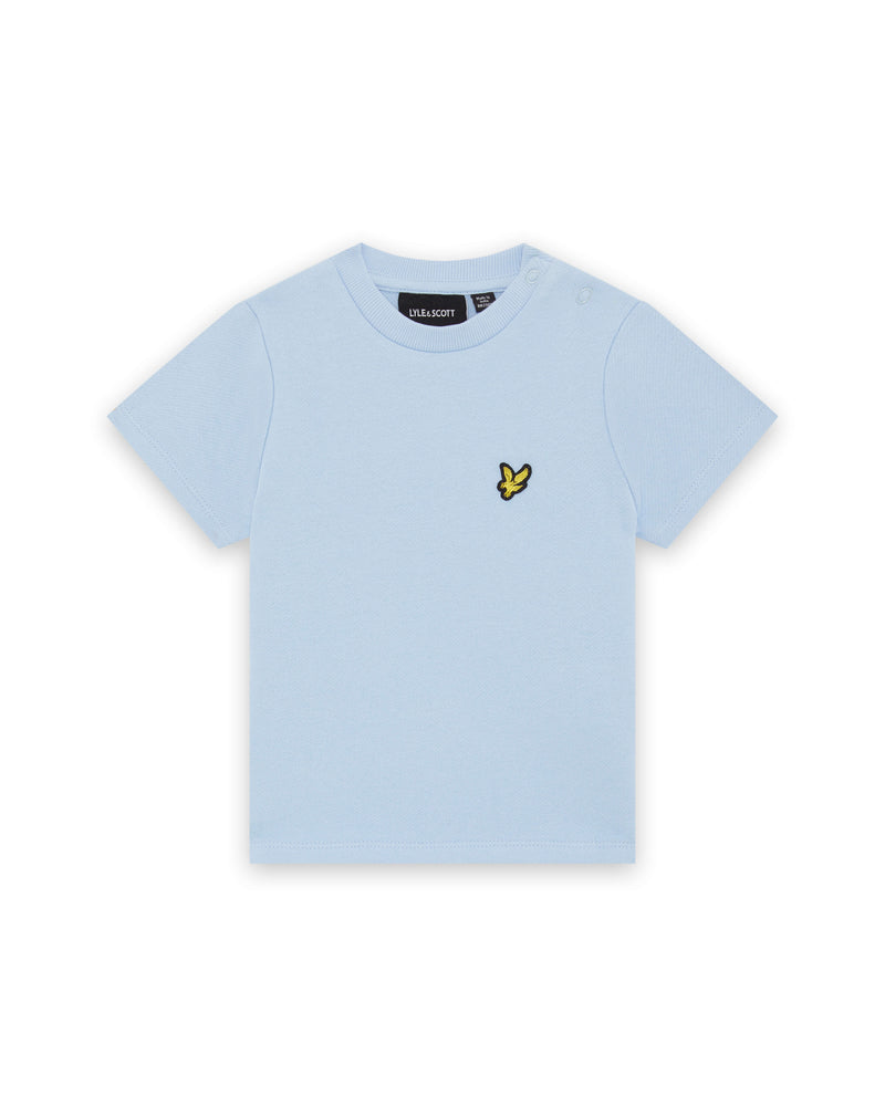 Jongens Toddler T-shirt van Lyle & Scott in de kleur W487 Light Blue in maat 98.