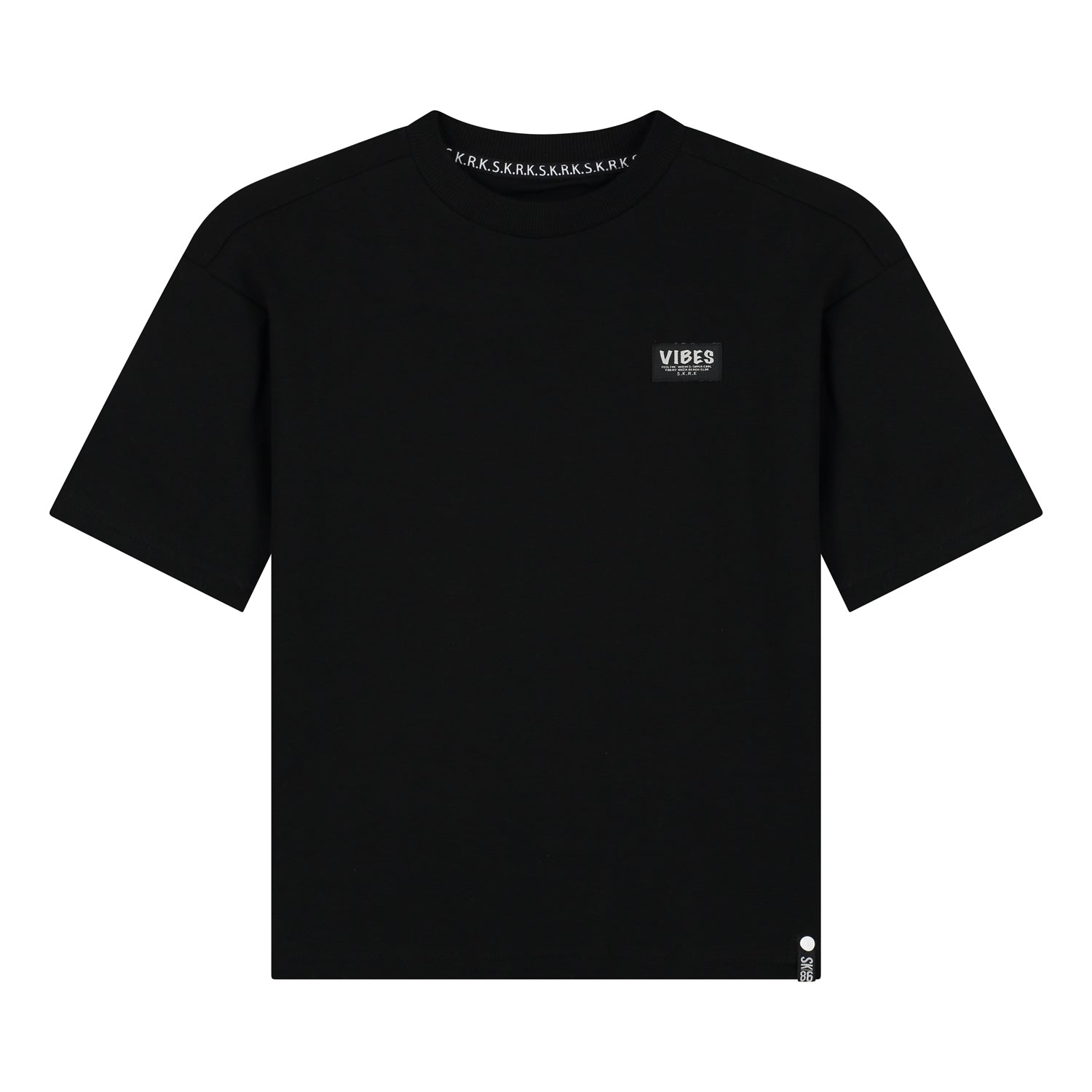 Jongens T-shirt Ties van Skurk in de kleur Black in maat 170.