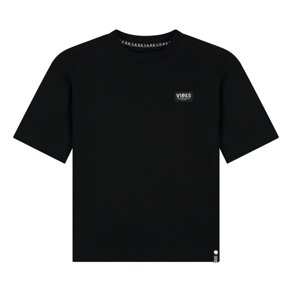 Jongens T-shirt Ties van Skurk in de kleur Black in maat 170.