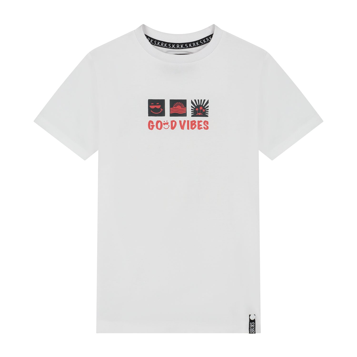 Jongens T-shirt Timas van Skurk in de kleur White in maat 170.