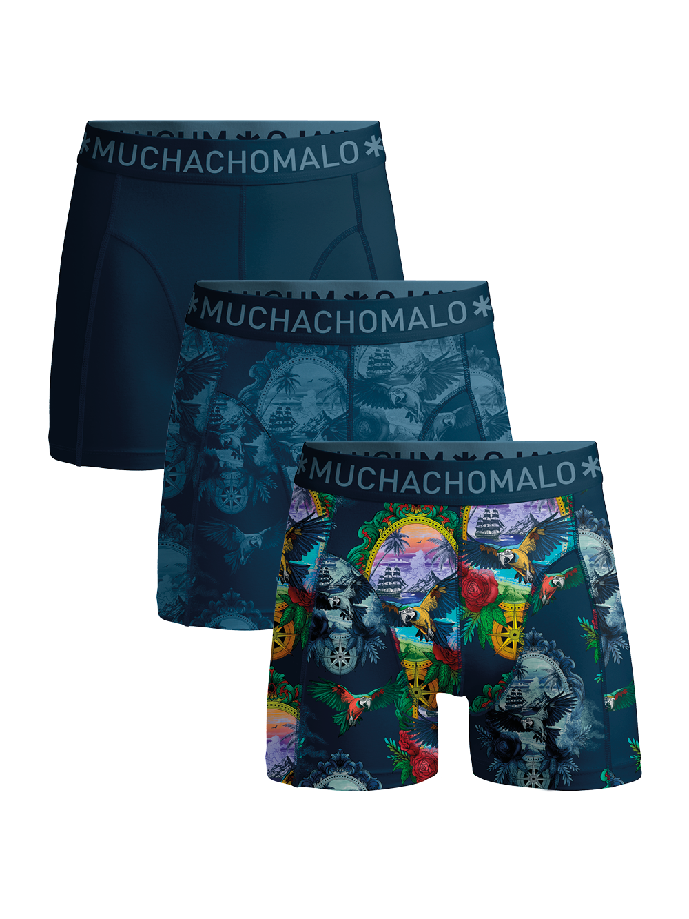 Muchachomalo Boxer 3-pack Print / Solid