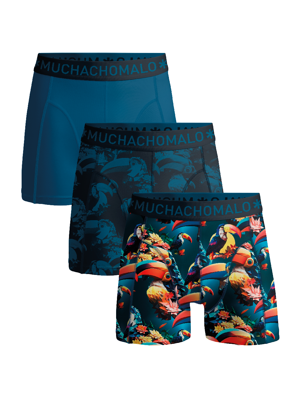Muchachomalo Boxer 3-pack Print / Solid