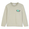 jongens LONG SLEEVE T-SHIRT van Billieblush in de kleur Beige in maat 140.