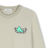 jongens LONG SLEEVE T-SHIRT van Billieblush in de kleur Beige in maat 140.