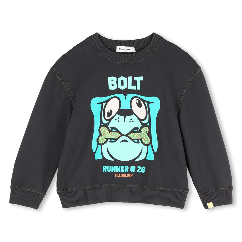 jongens SWEATSHIRT van Billieblush in de kleur Grey in maat 140.