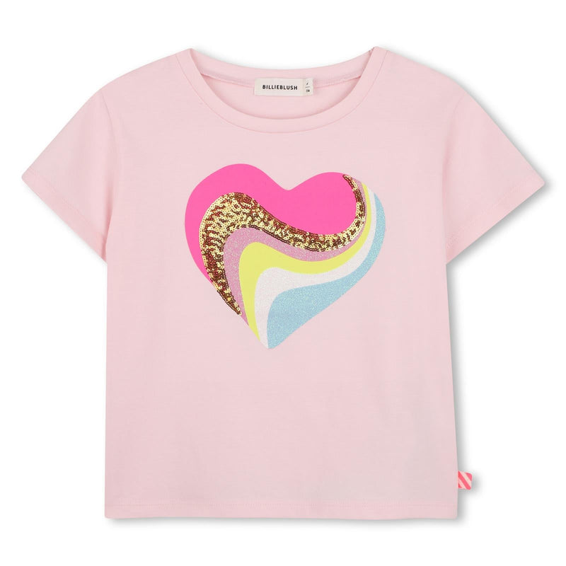 meisjes SHORT SLEEVES TEE-SHIRT van Billieblush in de kleur Pink in maat 140.