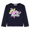 meisjes LONG SLEEVE T-SHIRT van Billieblush in de kleur Blue in maat 140.