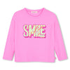 meisjes LONG SLEEVE T-SHIRT van Billieblush in de kleur Pink in maat 140.