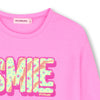 meisjes LONG SLEEVE T-SHIRT van Billieblush in de kleur Pink in maat 140.