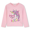 meisjes LONG SLEEVE T-SHIRT van Billieblush in de kleur Pink in maat 140.