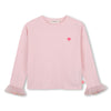 meisjes LONG SLEEVE T-SHIRT van Billieblush in de kleur Pink in maat 140.