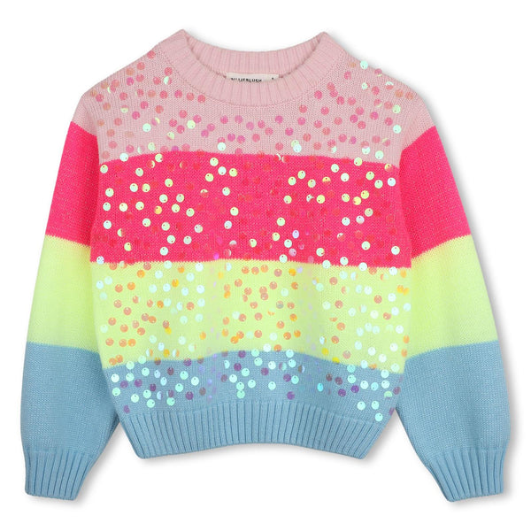 meisjes PULLOVER van Billieblush in de kleur Multi in maat 128.