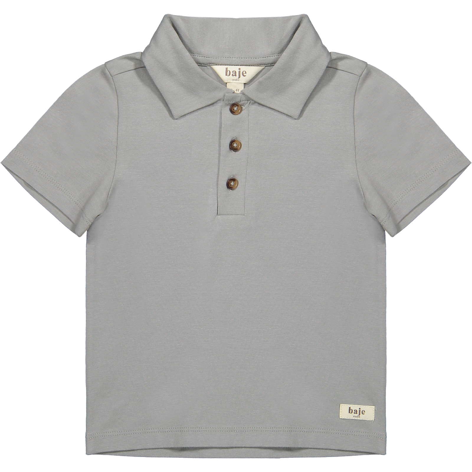 Baje Studio Jersey Polo Vassal Grey elephant