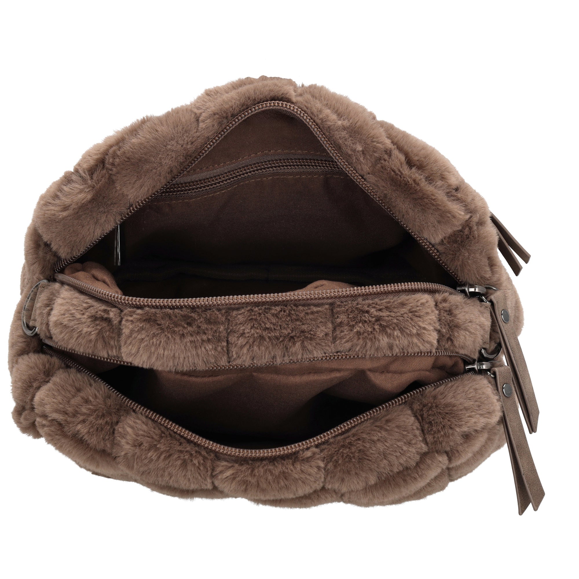 Zebra Crossbodybag Milou - Donkertaupe