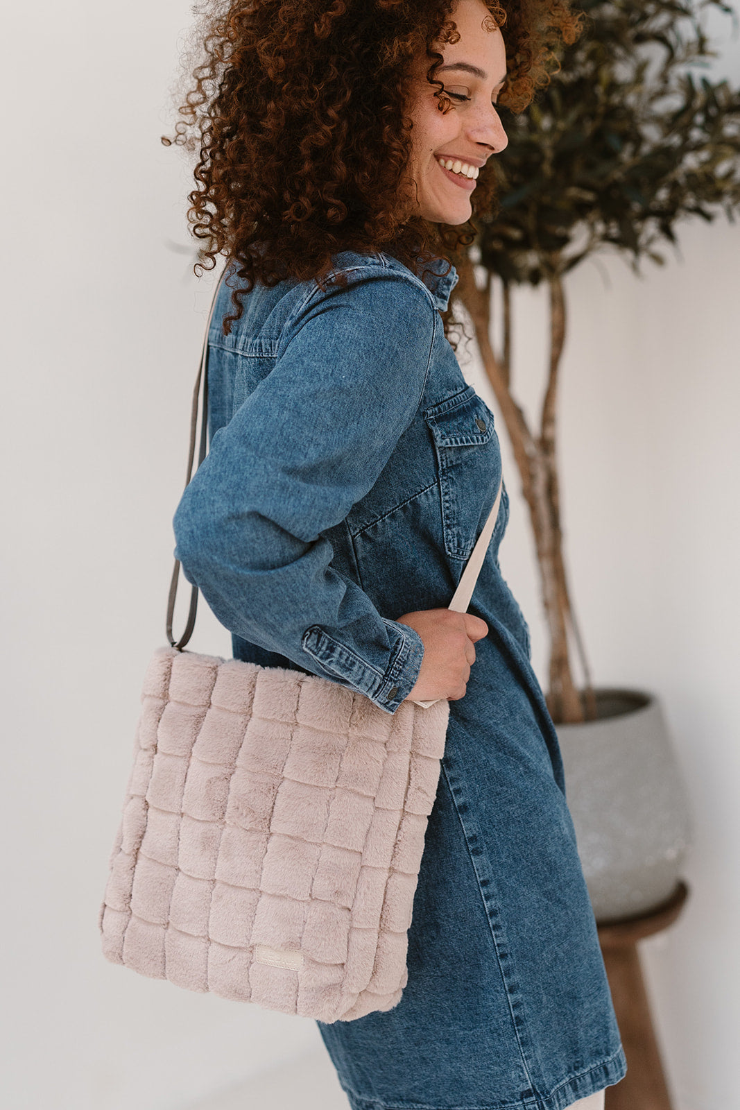 Zebra Crossbodybag Milou - Lichttaupe