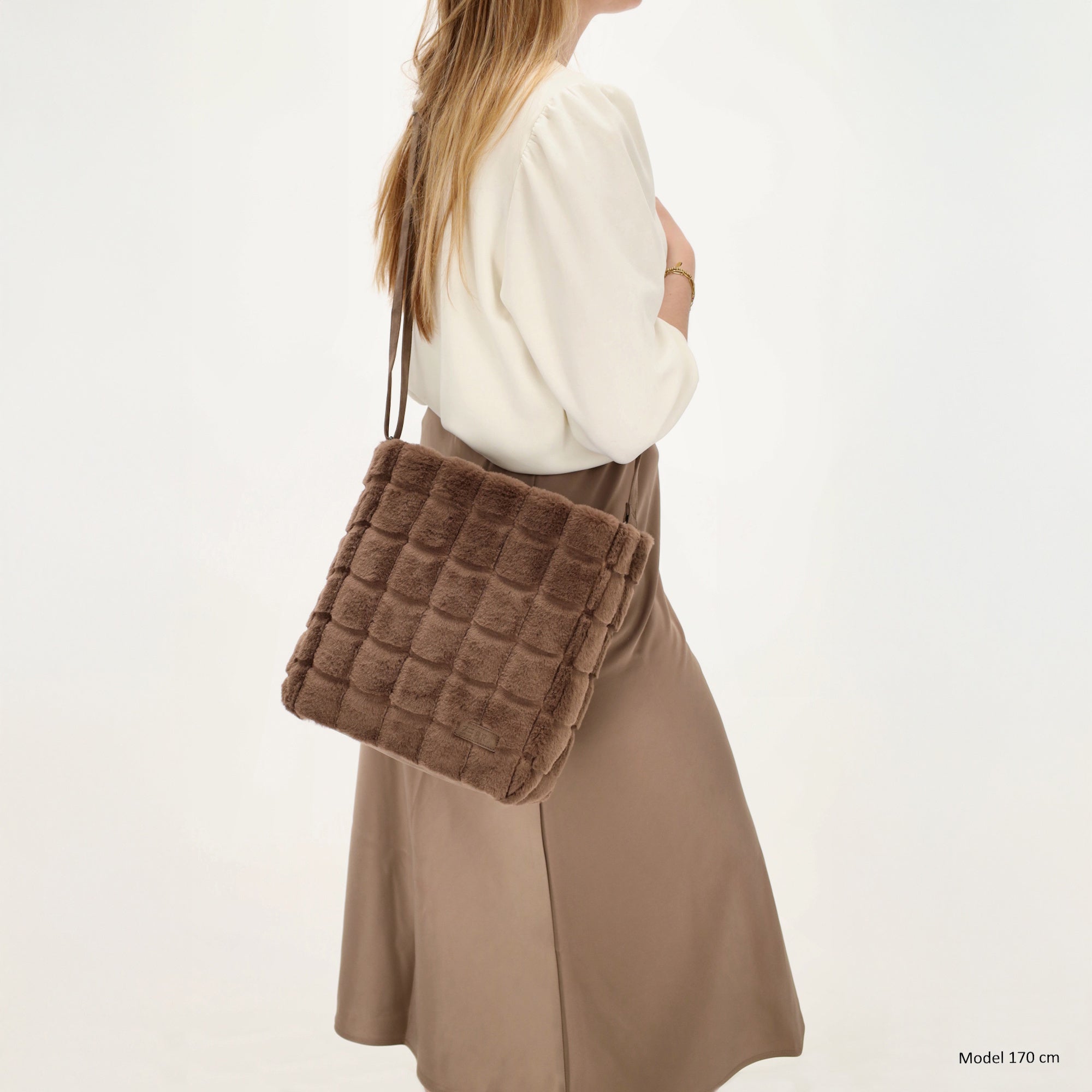 Zebra Crossbodybag Milou - Donkertaupe