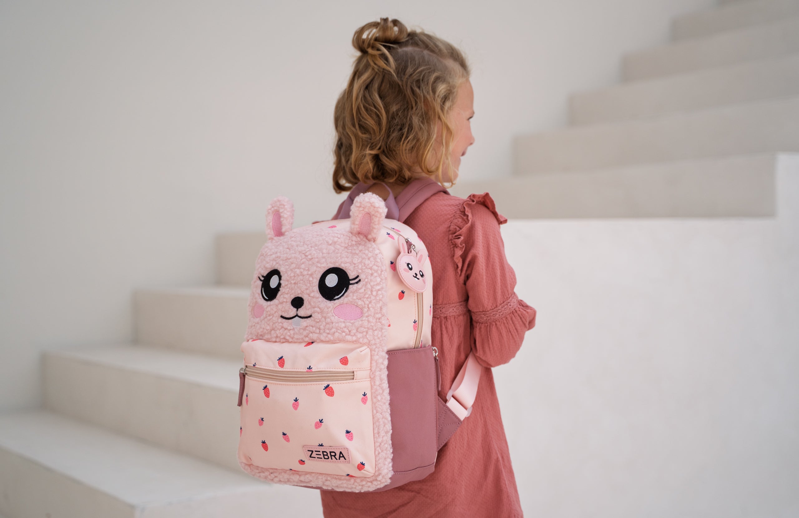 Zebra Rugzak Buddies roze