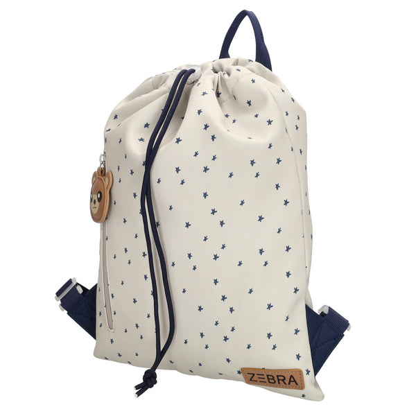 Zebra Rugzak/Gymtas Buddies beige