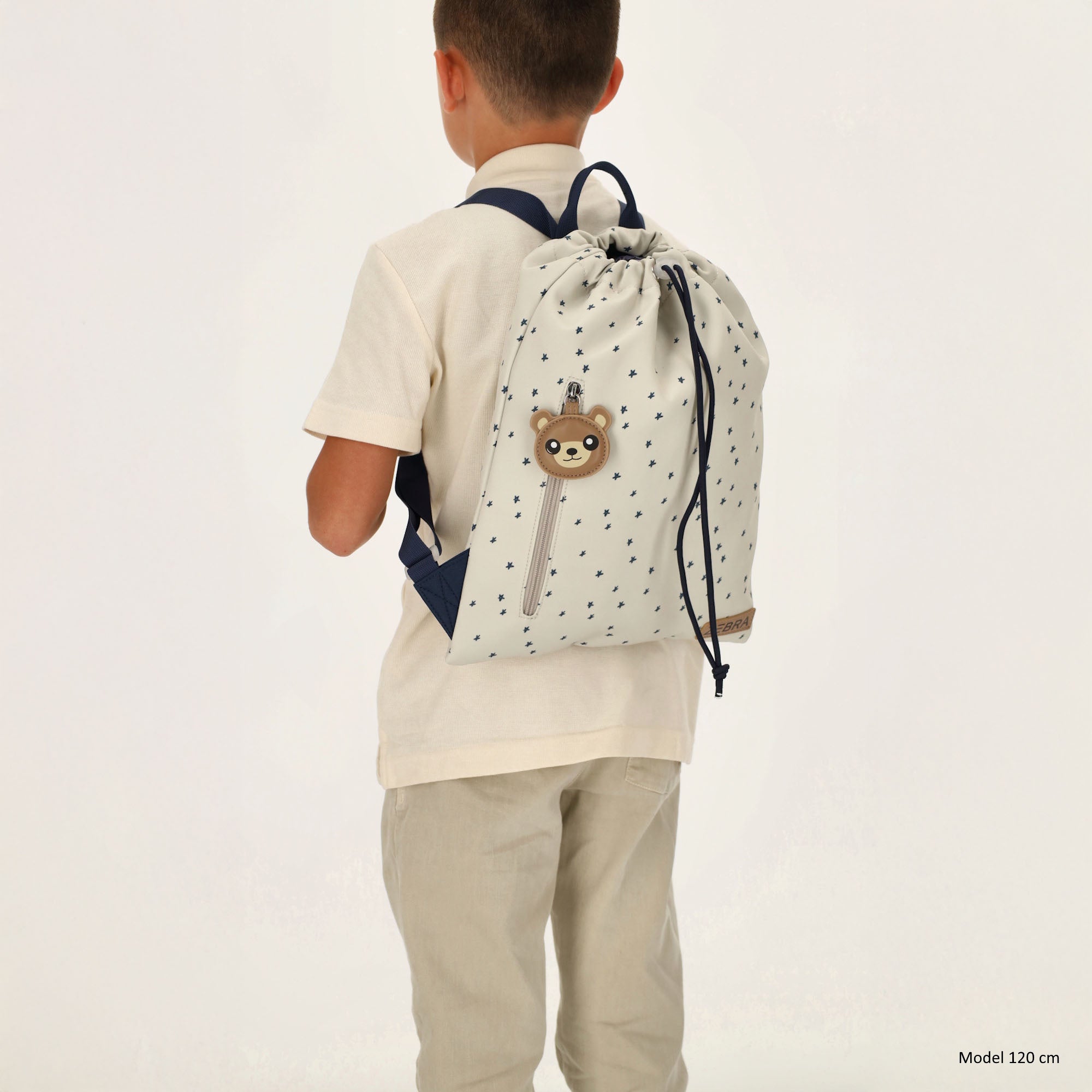 Zebra Rugzak/Gymtas Buddies beige