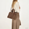 Zebra Handtas Milou - Donkertaupe