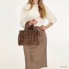 Zebra Handtas Milou - Donkertaupe