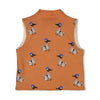 Meisjes Omkeerbaar Gilet Teddy / AOP - Amour Toujours van Jubel in de kleur Camel in maat 128.
