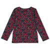 Meisjes Longsleeve AOP - Girls Club van Jubel in de kleur Antraciet in maat 128.