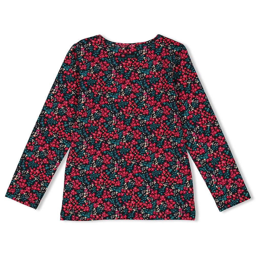 Meisjes Longsleeve AOP - Girls Club van Jubel in de kleur Antraciet in maat 128.