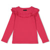 Meisjes Longsleeve ruches - Girls Club van Jubel in de kleur Roze in maat 128.