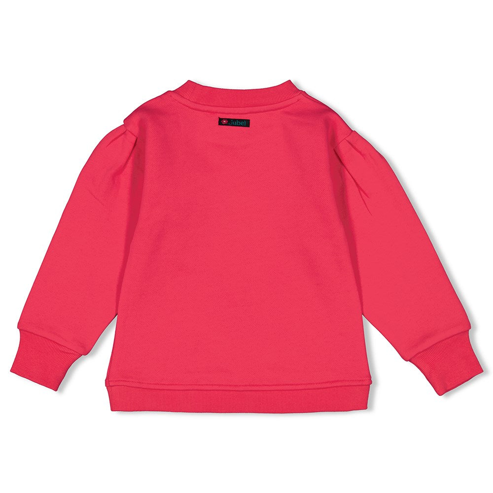 Meisjes Sweater - Girls Club van Jubel in de kleur Roze in maat 128.