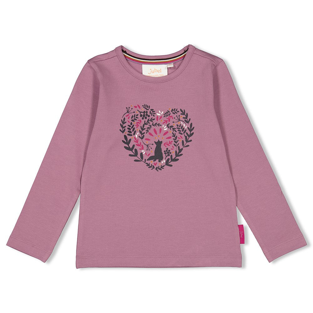 Meisjes Longsleeve - Forest Fancy van Jubel in de kleur Lila in maat 128.