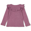 Meisjes Longsleeve ruches - Forest Fancy van Jubel in de kleur Lila in maat 128.