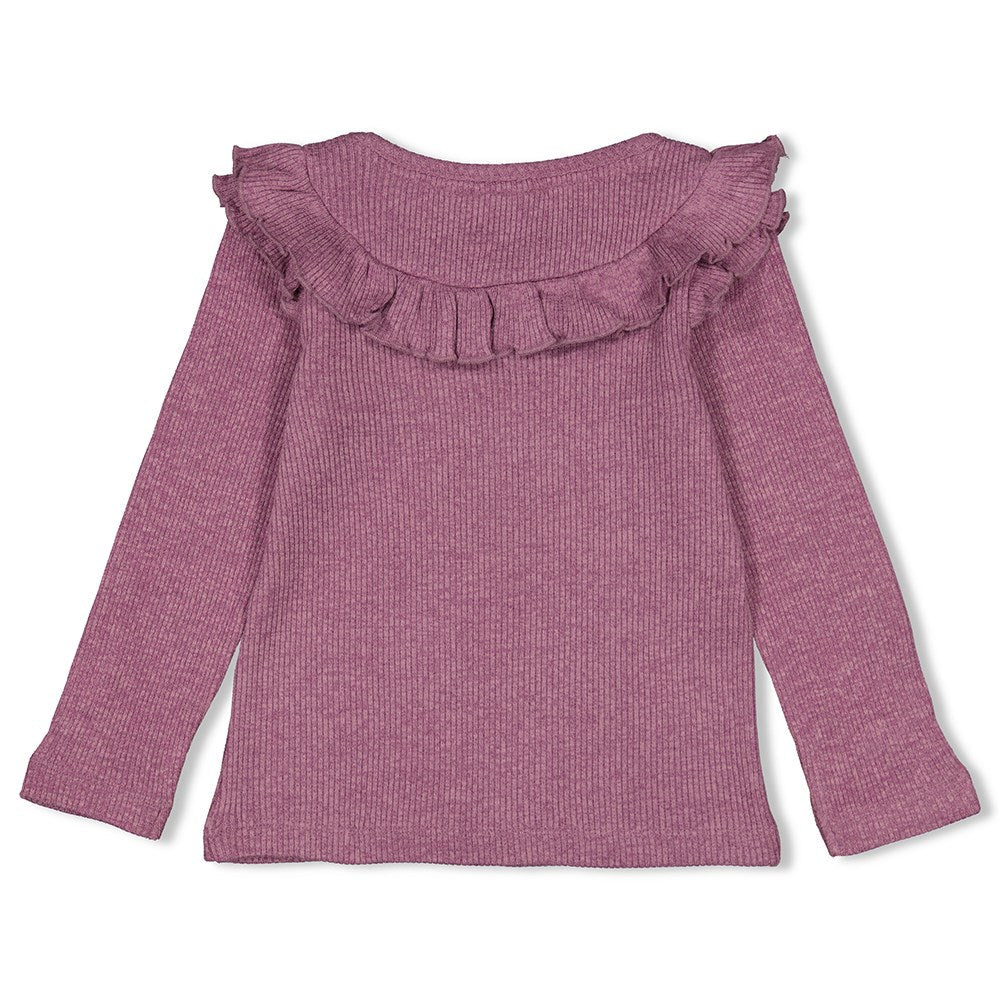 Meisjes Longsleeve ruches - Forest Fancy van Jubel in de kleur Lila in maat 128.