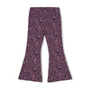 Meisjes Flared broek AOP - Forest Fancy van  in de kleur Antraciet in maat 128.